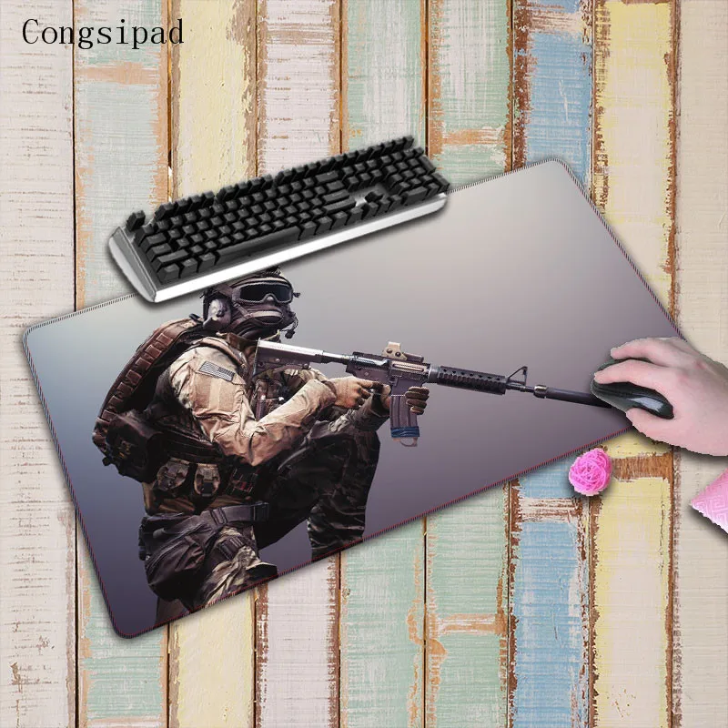 Congsipad Gun Large mouse pad 900*400mm speed Keyboards Mat Rubber