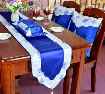 

Chinese Style 33x200cm Similar Silk Embroidered Table Runner Dust Proof Tablecloth Decorative Tea Table Cloth