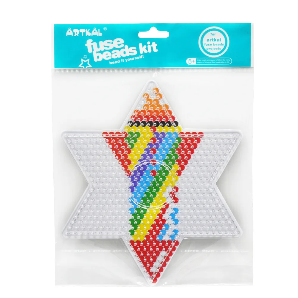 299 Artkal Fusible Perles étoile Panneau Perforé Pour Midi 5mm Pixel Arts Dessin Animé Mignon Drôle Jouets éducatifs Pour Enfant In Puzzles From
