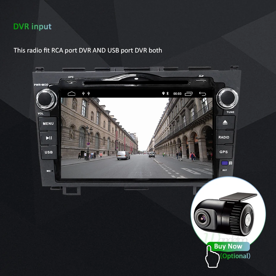 Top Android 9.0 DSP IPS 4G 64G ROM 2 DIN CAR DVD PLAYER For CRV CR-V 2008 GPS Multimedia Radio Navigation Stereo wifi AV Output PC 28