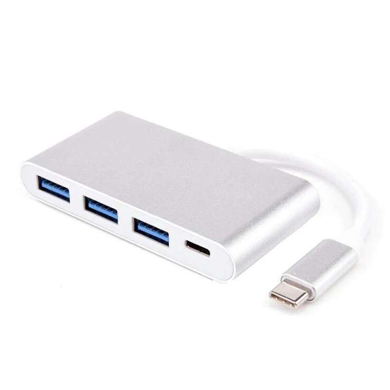 Baolyda USB C док-станция HDMI Тип C к HDMI концентратор адаптер 4 к USB C многопортовый адаптер USB C конвертер для MacBook/Chromebook Pixel/Dell - Цвет: 3 USB 3.0- PD Silver