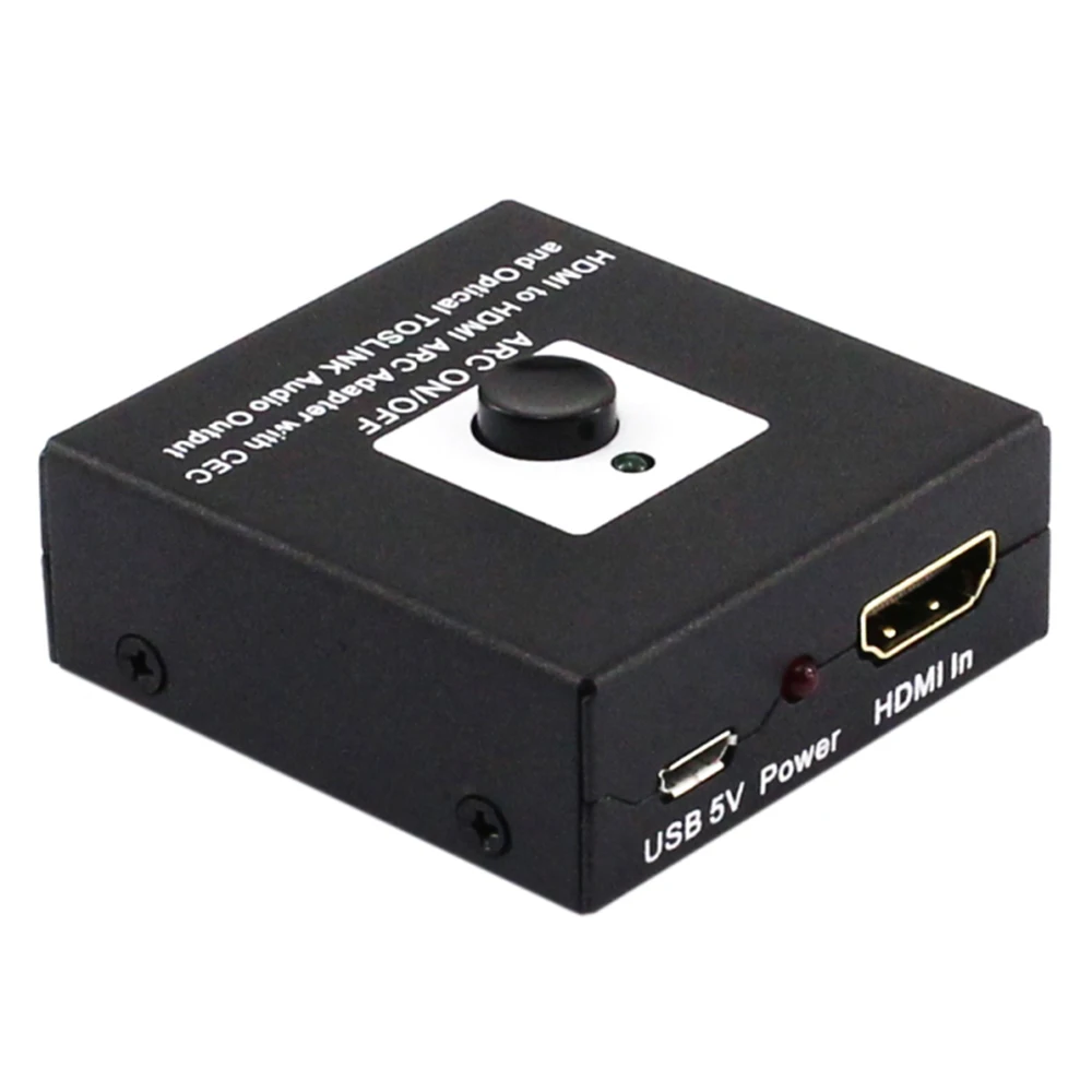 Оптоволоконный адаптер HDMI на аудиоразветвитель ARC Audio Return (ARC Return)| |