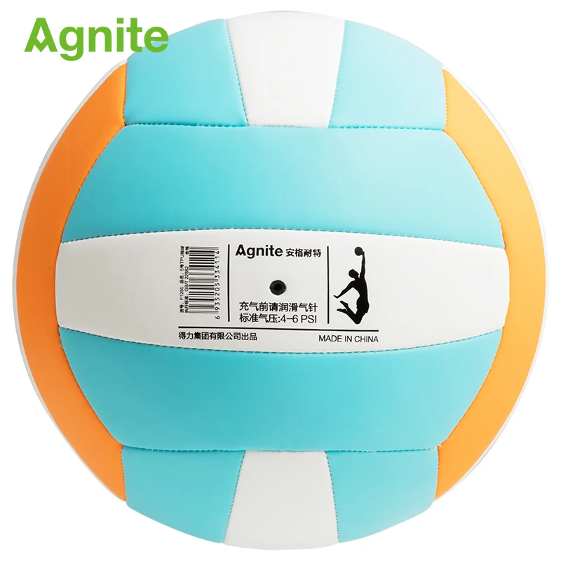 Agnite المهنية لعبة الطائرة الكلاسيكية رقم 5 TPU0.2mm لينة الكرة الطائرة آلة الخياطة داخلي تدريب الكرة الطائرة الكرة