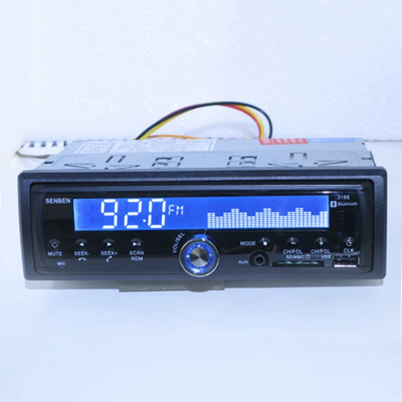 Bluetooth Авторадио 24 в автомобильный Радио плеер стерео FM MP3 USB SD AUX аудио Авто