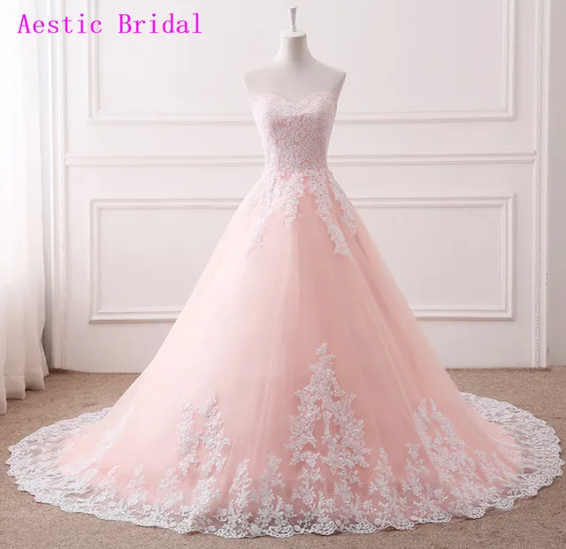 Pink Puffy Ball Gown Long Quinceanera Dresses Cheap Vestidos De 15 Anos White Appliques 2016 Sweet