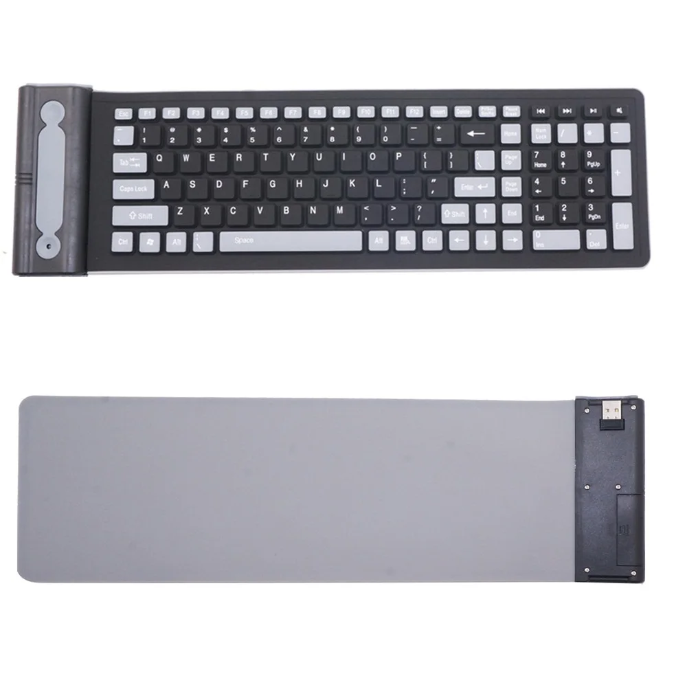 Foldable 2 4G Keyboard font b PC b font Computer Typing Device Water Resistant