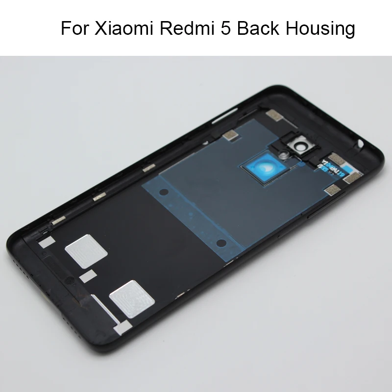 

For Xiaomi Redmi 5 Battery Back Cover Rear Door Housing + Side Key + Camera Glass Lens Replacement Repair Spare Parts