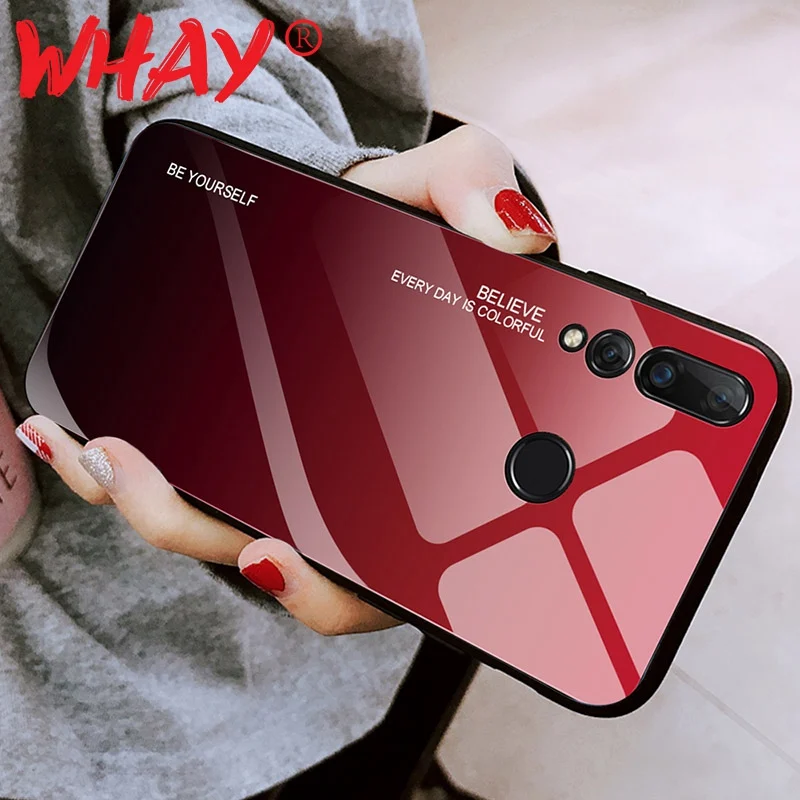 Роскошный стеклянный чехол для Huawei Honor 8X Max Nova 4 3i 3 Funda силиконовый P30 Mate 20 Pro Note 10 9 Lite