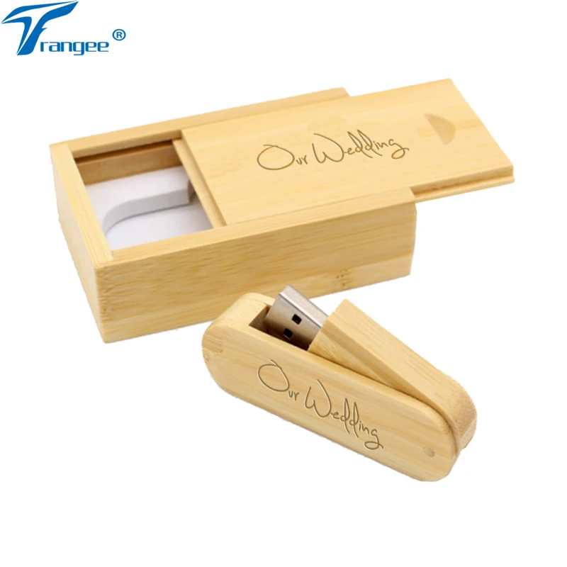 Trangee бамбуковый USB флэш-накопитель 4 ГБ 8 16 32 64 карта памяти поворотный деревянный (5