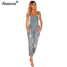 Новые рваные джинсы средней талии с открытой спиной классические винтажные модные джинсовые длинные брюки повседневные брюки женские Комбинезоны из Китая