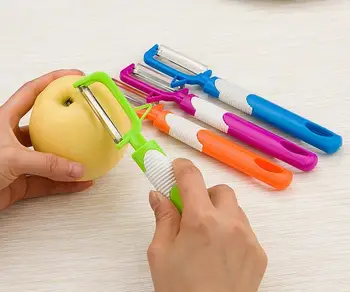

Fashion Hot Long handle Stainless Steel Peeler Potato Apple Peeler Vegetable Fruit Tools Kitchen tool