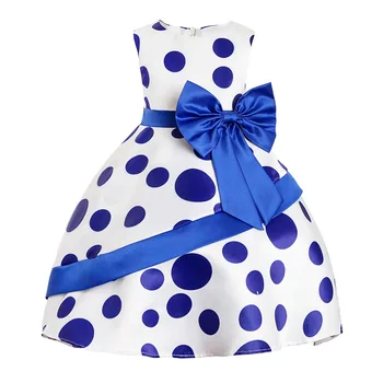 

2018 Girl Princess Bow Kids Dresses For Girls Roupas Infantis Menina Dress Elegant Vestido Children Dress 4 6 Years