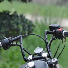 Черный DRAG " Z форма Бар мотоцикл руль для Bobber Triumph BSA Custom Chopper