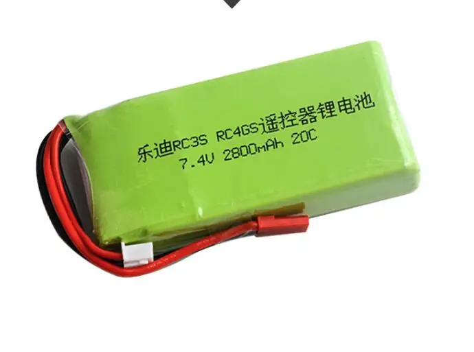 1 шт литий-полимерный 2S 7,4 V 2800mah 20C Lipo аккумулятор для радиолинков RC3S RC4GS RC6GS передатчик