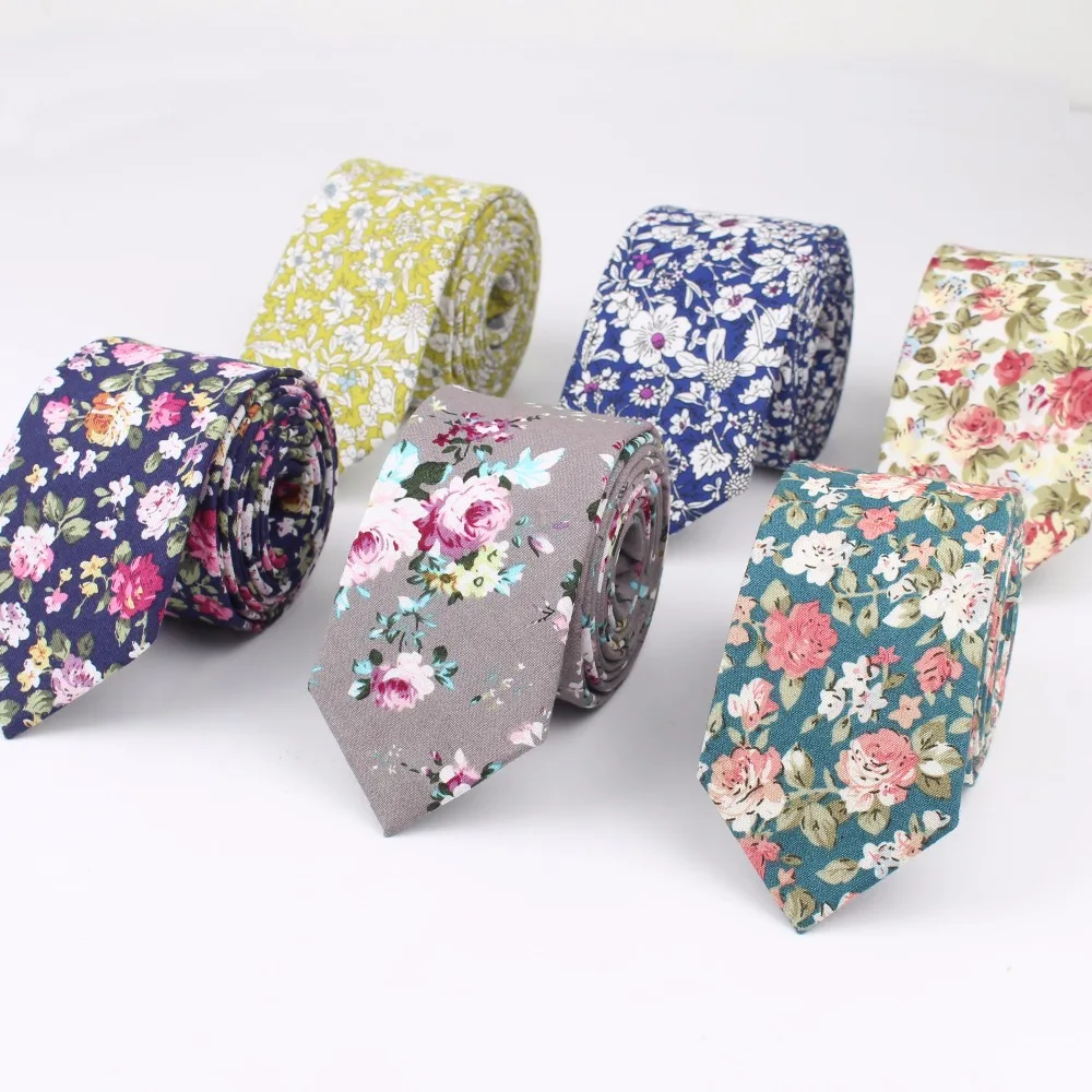 

2018 New Style Fashion Necktie Casual Check Artificial Cotton Flower Roes Bow Tie Paisley Skinny Ties Men Small Designer Cravat