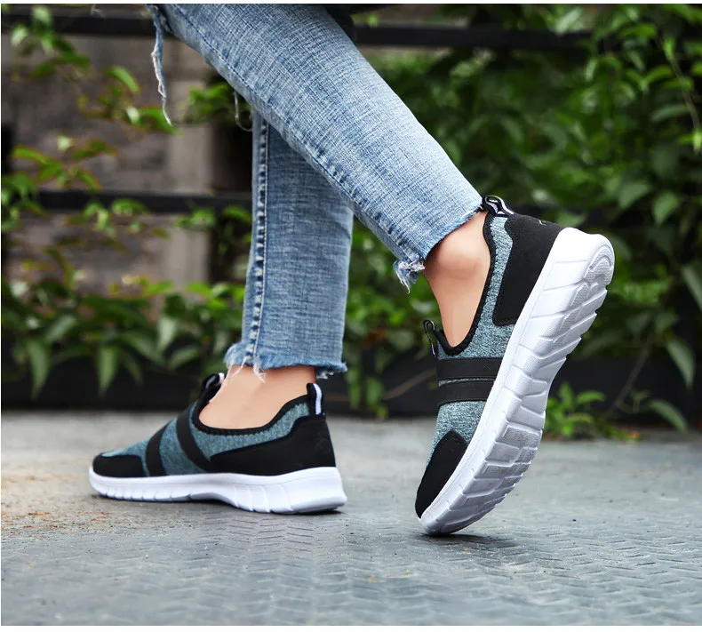 Sneakers Women Breathable Mesh Shoes Woman Ballet Slip On Flats Loafer ...