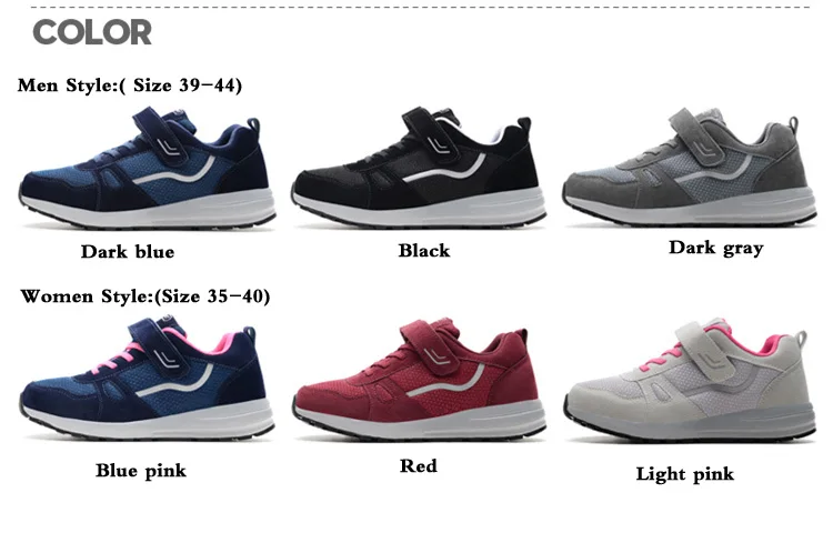 Breathable Unisex Casual Shoes 2018 Lace Up Valentine Sneakers Women Trainers Outdoor Sport Mesh Shoes For Mother Fitness XZ62 (9)
