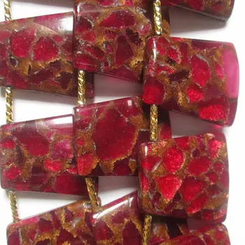 

Mosaic Agate Beads - 28 mm Beads - Full Strand 15 1/2", 14 beads