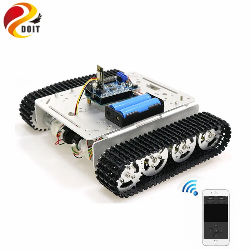 T200 핸들/블루투스/wifi rc 제어 로봇 탱크 섀시 자동차 키트 arduino uno r3, 4 도로 모터 드라이버 보드, wifi 모듈