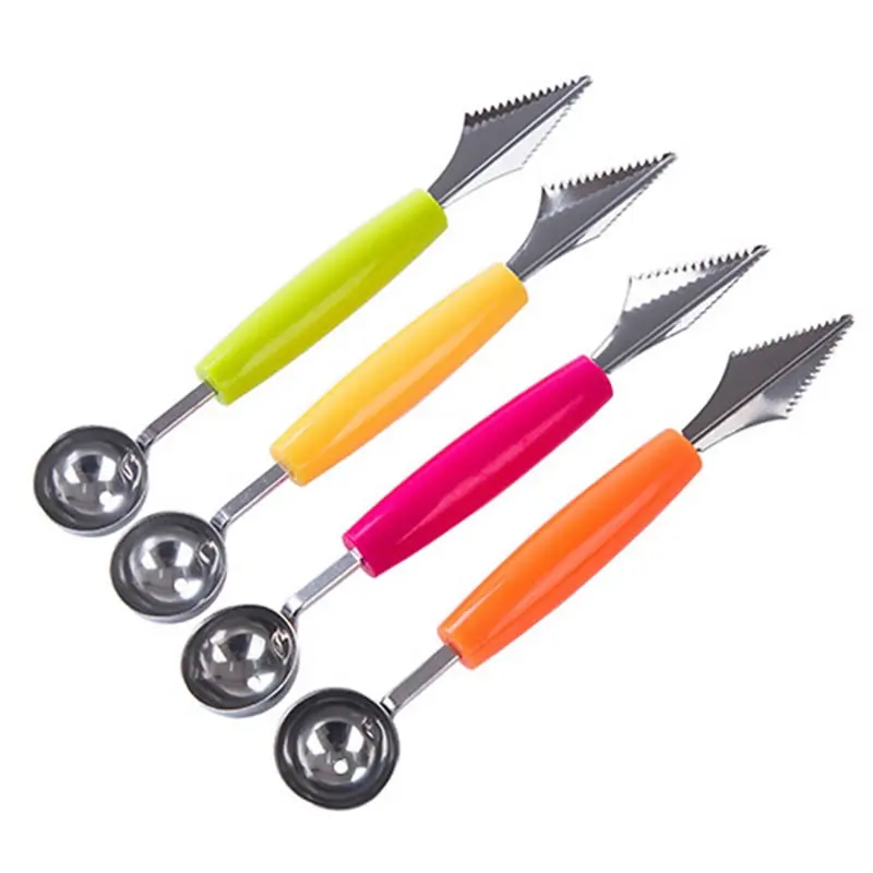 Double Ended Fruit Scoop and Carving Knife Ice Cream DIY Tool