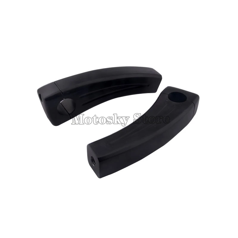 7 &quotчерный руль мотоцикла откатные стояки для Honda Suzuk Yamaha Suzuki Kawasaki Harley BMW KTM
