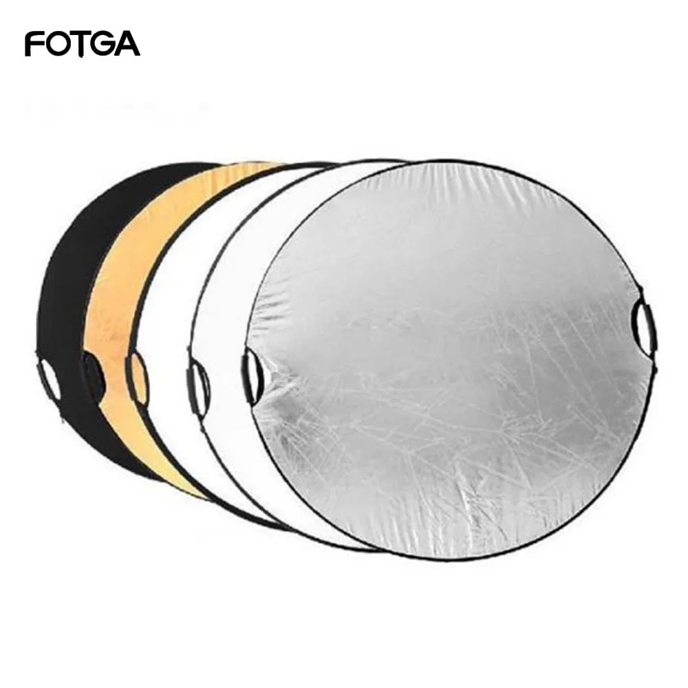 FOTGA 5 в 1 110 см 4" портативный складной светильник круглый фотосъемка отражатель для студии мульти фото диск