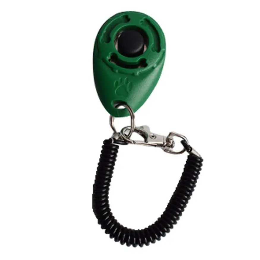1 шт., тренировочный кликер для собак, регулируемый звуковой брелок для ключей и браслета, кликер для собак