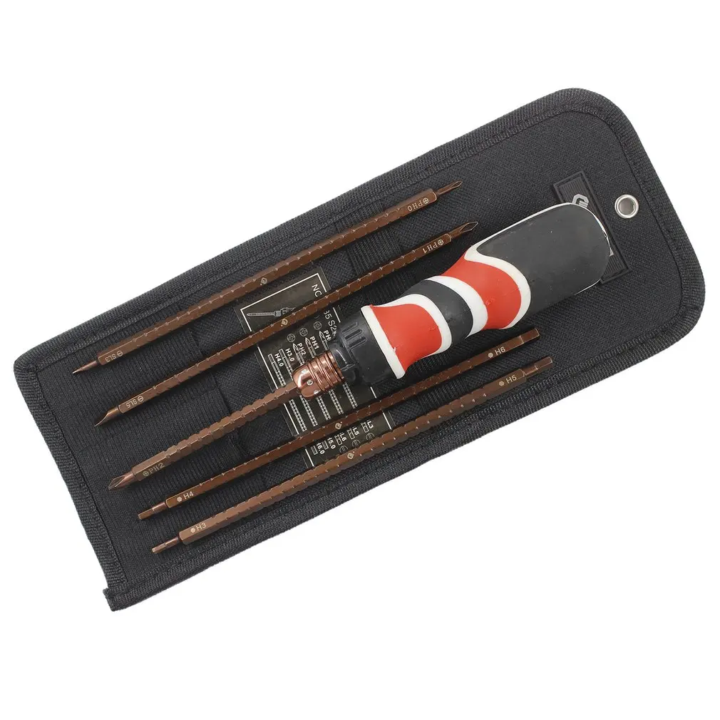 

0635-S2 3Pcs Screwdriver Set Adjustable Ratchet Screwdriver Bits S2 Alloy Telescopic Screwdriver Multitul Hand Tools