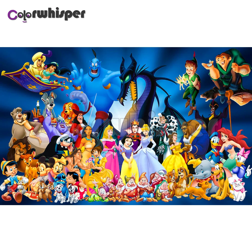 

Diamond Painting Full Square/Round Daimond Painting"Animal Cartoon Character"Mosaic Rhinestone Embroidery Wall Decor LE02127