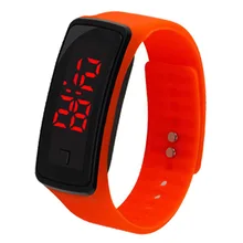 Fashion Men Women Casual Sports Bracelet Watches LED Electronic Digital Candy Color Silicone Watch for ladies Kids montre homme