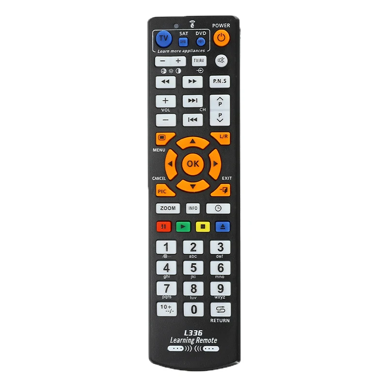 Universal Smart Remote Control with Learn Function 3 in 1 Controller Work for 3 Devices TV STB DVD SAT DVB HIFI TV BOX L336