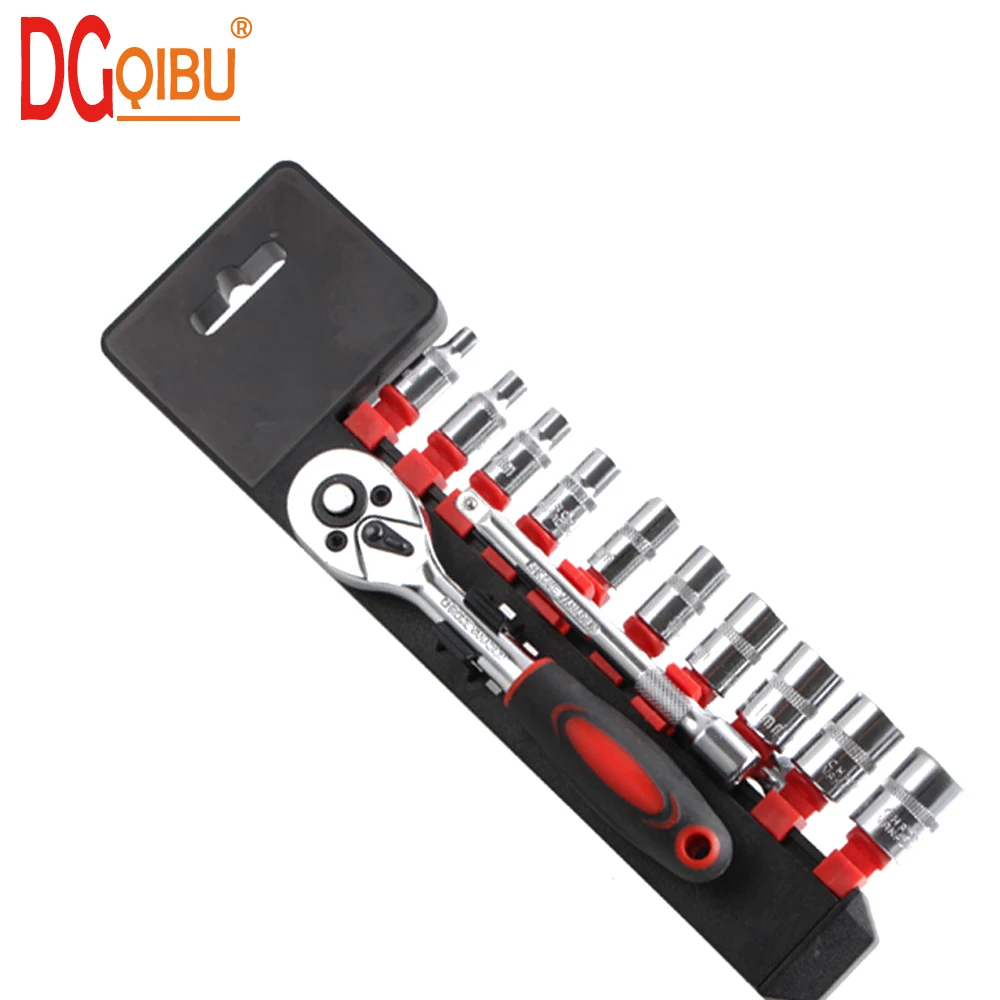 

2019 Ferramenta 12 Pieces 72 Teeth 1/4" Quick Release Professional Hand Tools Socket Set Car Repair Tool Ratchet Torque Wrench