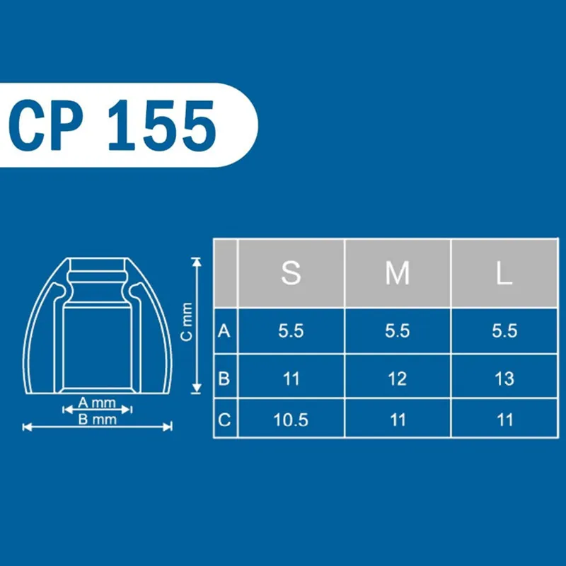 Оригинальные запатентованные силиконовые наушники DUNU SpinFit CP145 CP155 с возможностью свободного вращения на 360 градусов, наушники-вкладыши SpinFit, 2 пары/Сумка