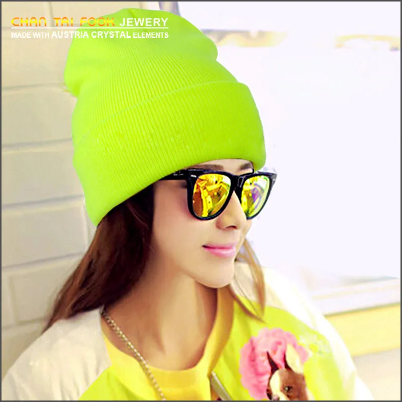 

New 2018 fashion casual autumn winter Knitting Hat cute hats for women beanies female beanie caps free shipping