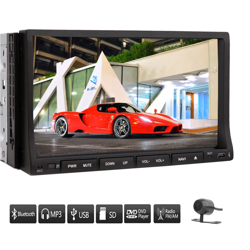 MP3 Car DVD Player Movie Radio Accessory Steering Wheel Car Stereo