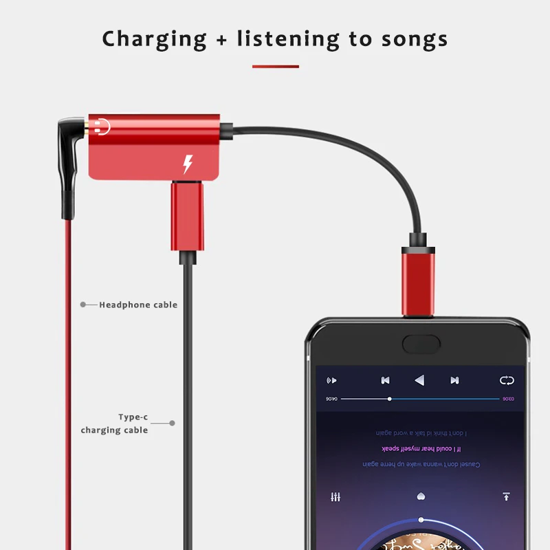 Type C Adapter to 3.5mm Headphone Aux Jack + Charging Supports Charger,Listening, Audio Tupe-C Converter Headphone adapter Cable Type C Adapter to 3.5mm Headphone Aux Jack + Charging Supports Charger,Listening, Audio Tupe-C Converter Headphone adapter Cable