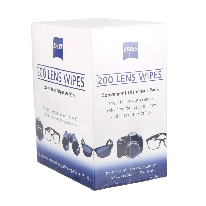 Zeiss Alcohol Free Streak Free Pre Moistened Screen Cleaning Wipes Lens