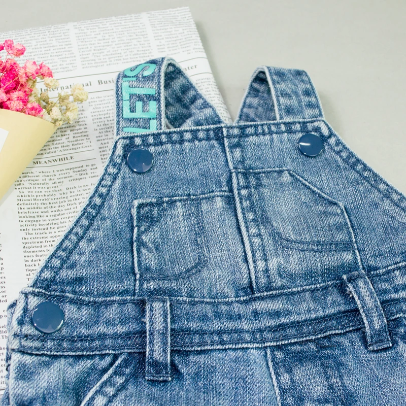 6 Baby Shorts Denim Jumpsuits Infant Toddler Kids Boys Girls Jeans Rompers