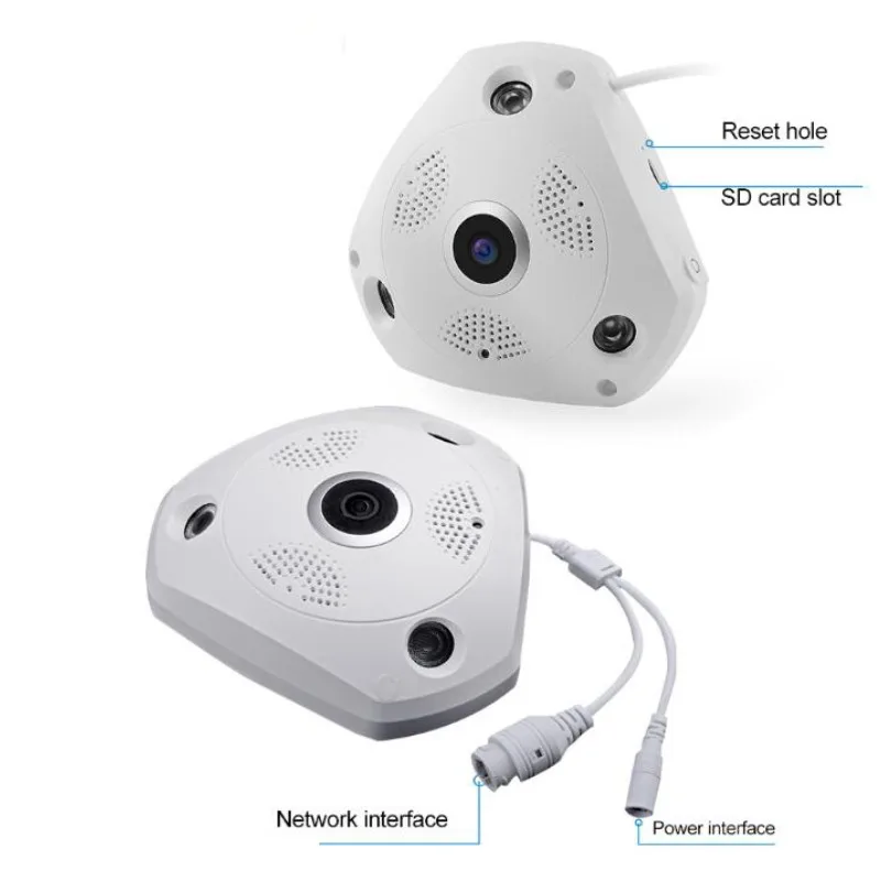 J430WD HD 3MP инфракрасная Wifi ip камера 360 градусов 3D стереоскопическая VR панорамная