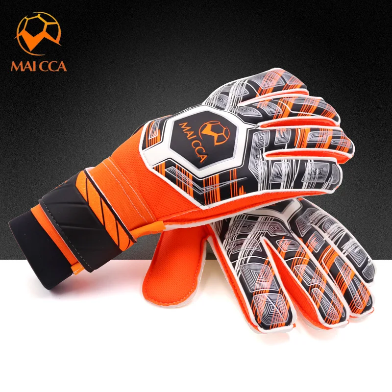 Cheap Professional Soccer Kids Fingersave Goalkeeper Gloves with Finger Protection Football Goalie Gloves Sizes 6 5 7