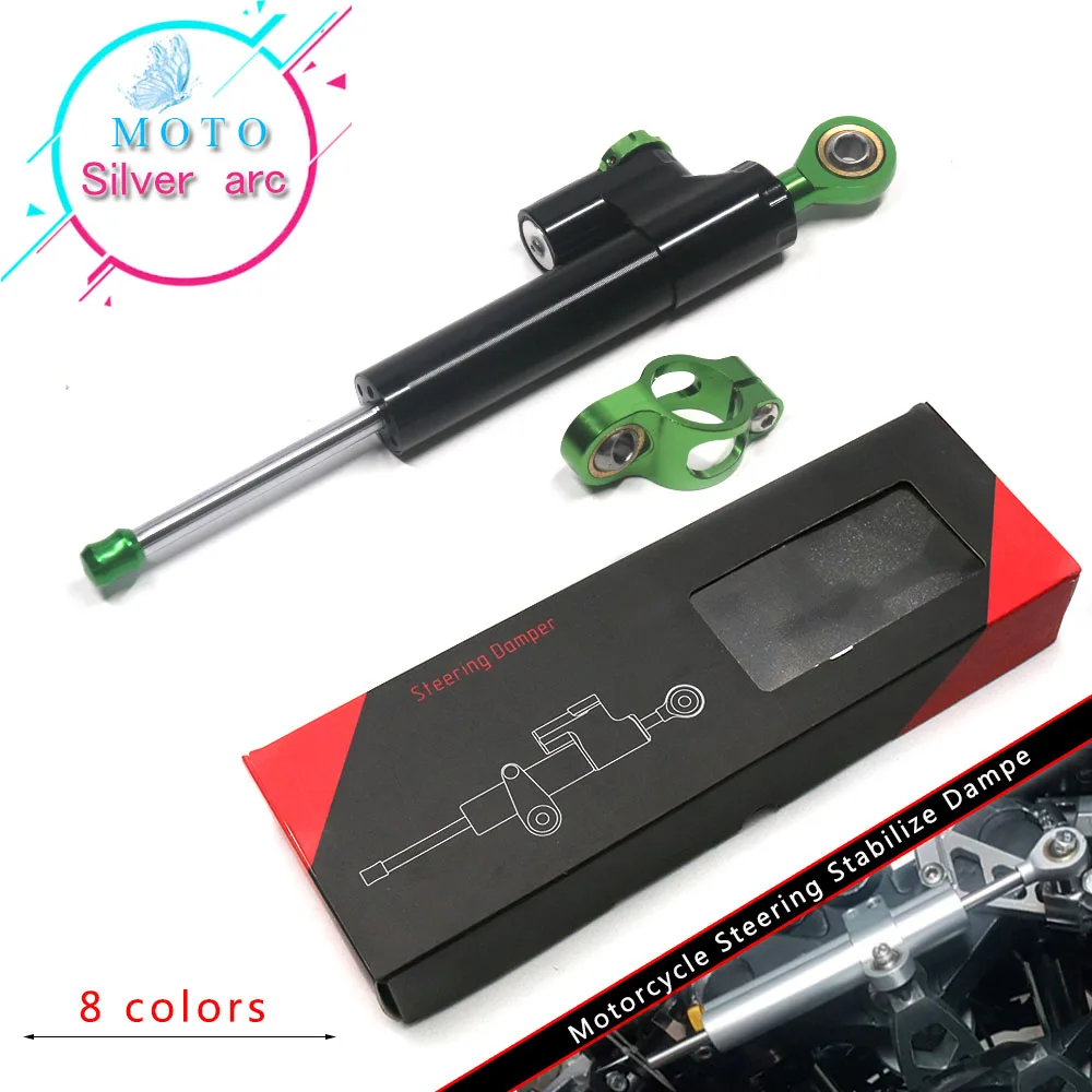 Motorcycle cnc Universal Stabilizer Damper Complete Steering Mounting Bracket For ninja 250 Kawasaki Z1000 Z800 Z750 EX-300