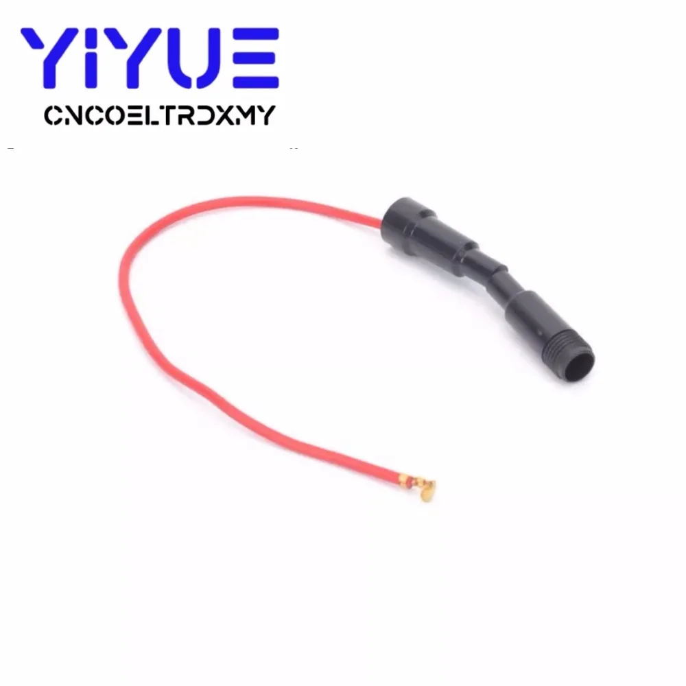 5pcs 520mm Glass fuse holder Screw Type 5X20mm with 22 AWG Wire Cable 250V Glass fuse tube fuse casing (2)