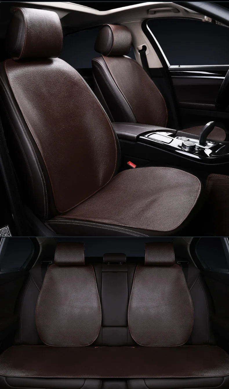 Чехол для автомобильного сиденья из натуральной воловьей кожи, универсальные Роскошные автомобильные чехлы для сидений для BMW AUDI VW HUNDAI TOYOTA LADA LEXUS