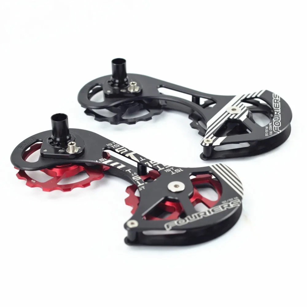 Fouriers de cerámica carretera bicicleta desviador trasero de la polea de la rueda de KIT de jaula 15 T transmisión para R9000 R9070 R6800