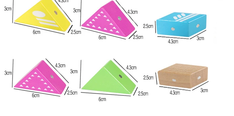 6 шт. детские деревянные блоки головоломка в сборе Магнитный строительный блок развивающие Удивительные игрушки для детей Разнообразие