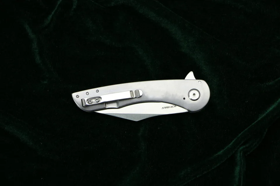 LOVOCOO 6130 Флиппер складной нож 9CR18MOV лезвие со стальной ручкой для охоты, кемпинга, выживания, кухонные ножи, карманные инструменты для повседневного использования