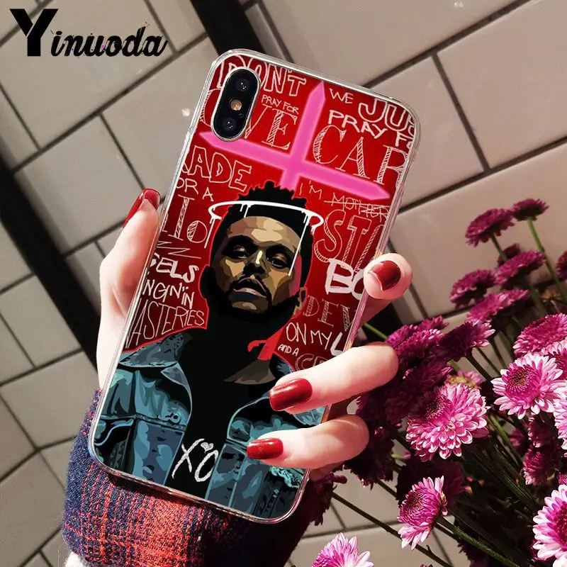 Yinuoda Weeknd поп-певец Starboy TPU Мягкий силиконовый чехол для телефона для iPhone X XS MAX 6 6S 7 7plus 8 8Plus 5 5S XR