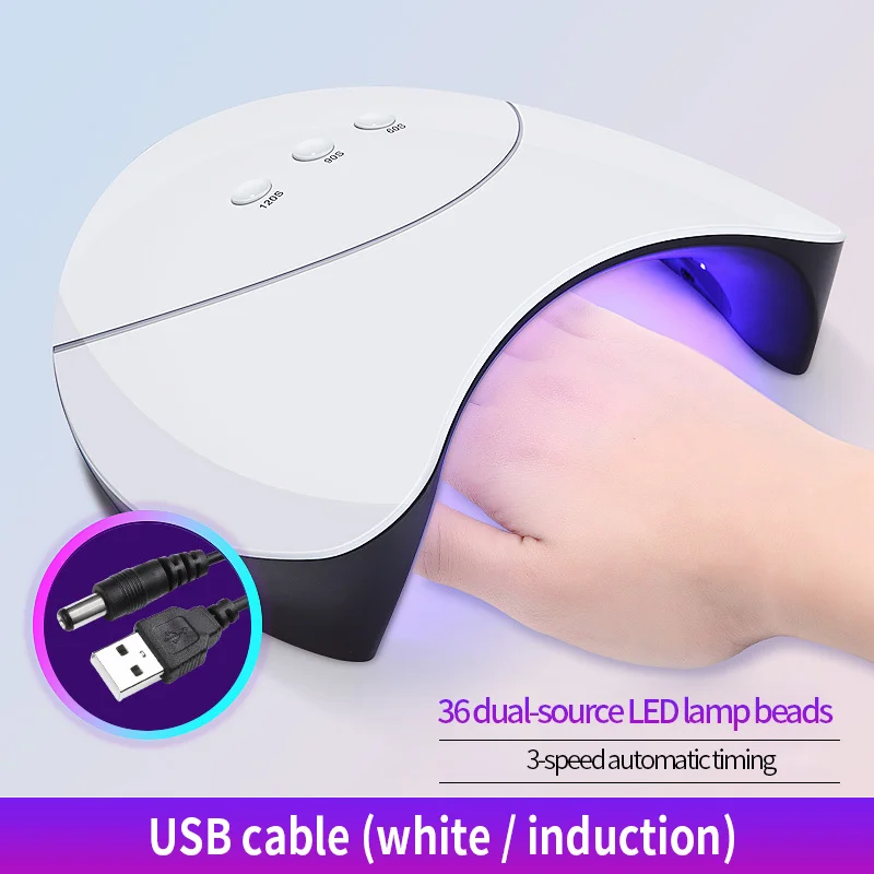 Новое поступление 36 Вт УФ светодиодная лампа Сушилка для ногтей Звезда 6 12 светодиодов УФ лампа для всех типов гель-ногтей машина отверждения 60 s/90 s таймер USB красота