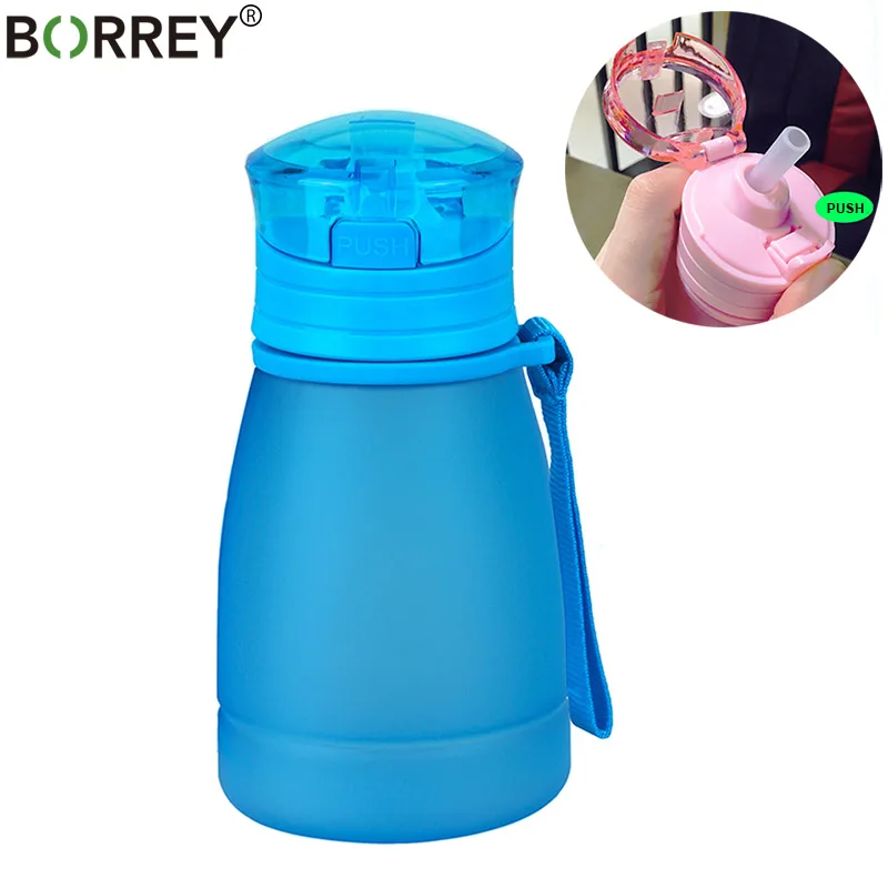 BORREY 350 мл ПЛАСТИЛИНОВАЯ бутылка для воды портативная школьная Спортивная детей