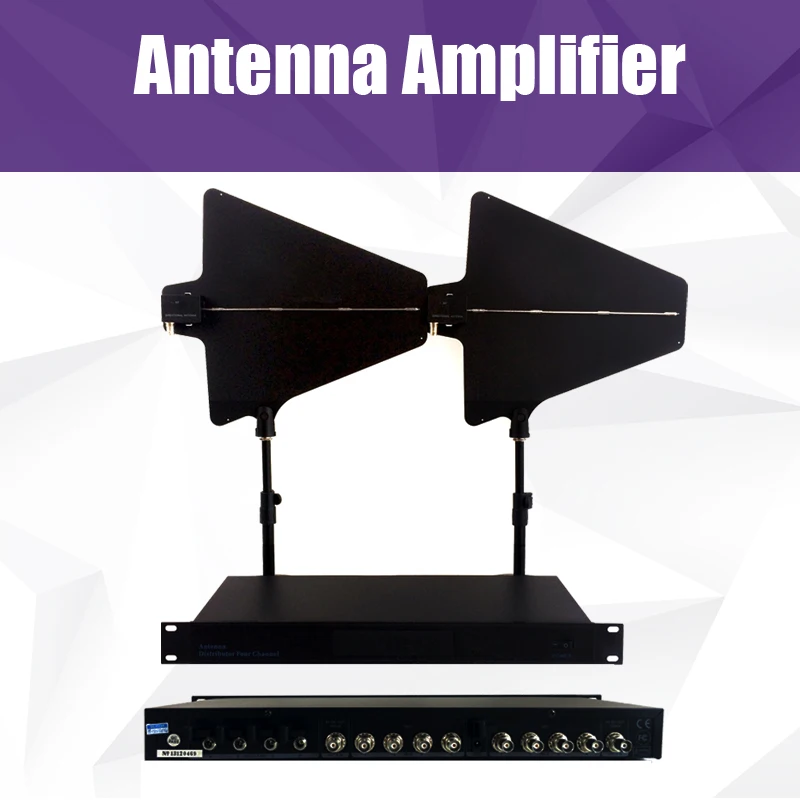 

Hight quality Microphone antenna amplifier uHwireless microphone Signal amplifier tightening Signal 500MHZ-950MHZ